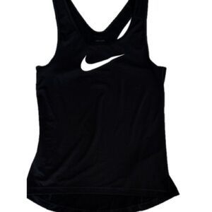 Nike Pro Black Racerback Tank Dri Fit Athletic Top Size S